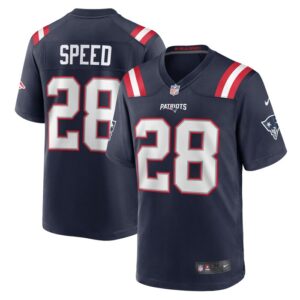 Ameer Speed New England Patriots Team Game Jersey - Navy