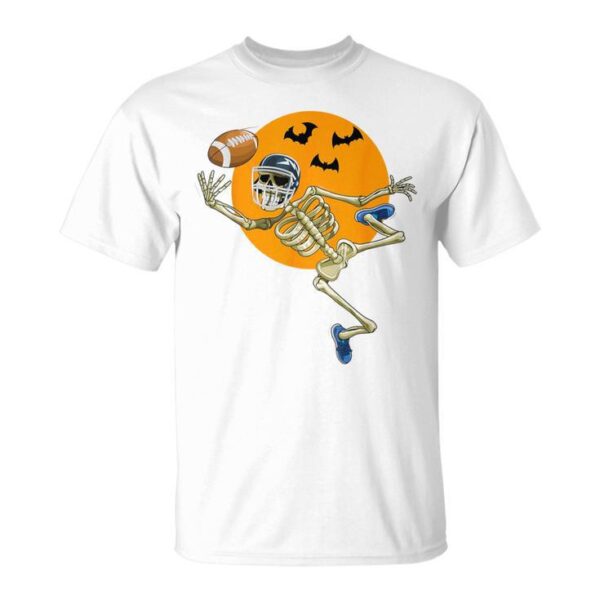 American Football Skeleton Halloween Boys Football Fan Unisex T-Shirt