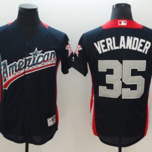 American League #35 Justin Verlander Navy 2018 MLB All-Star Game Home Run Derby Jersey