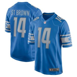 Amon-Ra St. Brown Detroit Lions Game Player Jersey - Blue