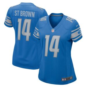 Amon-Ra St. Brown Detroit Lions Women Game Player Jersey - Blue