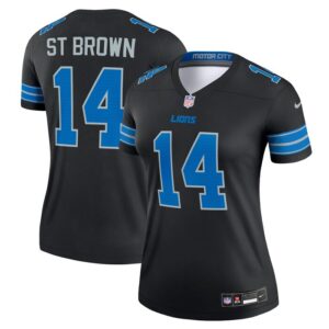 Amon-Ra St. Brown Detroit Lions Women Legend Jersey - Black