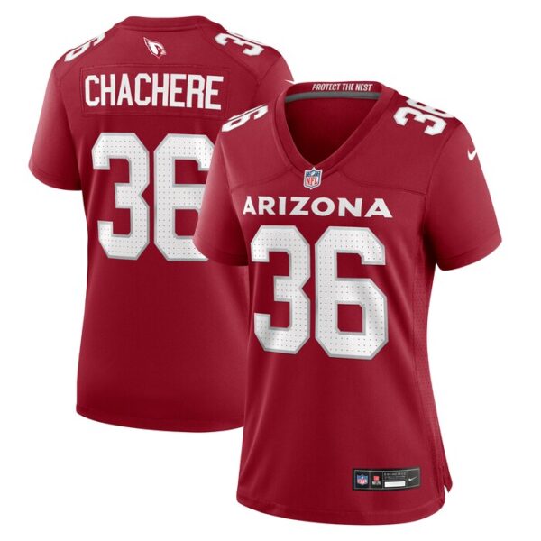 Andre Chachere Arizona Cardinals Women Team Game Jersey - Cardinal