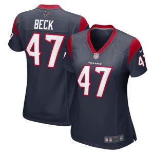 Andrew Beck Houston Texans Women Team Game Jersey - Navy