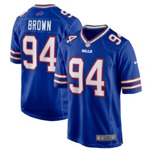 Andrew Brown Buffalo Bills Game Jersey - Royal