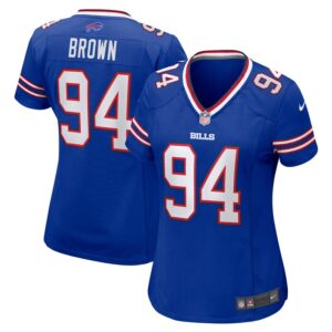 Andrew Brown Buffalo Bills Women Game Jersey - Royal