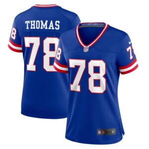 Andrew Thomas New York Giants Women Classic Player Game Jersey - Royal