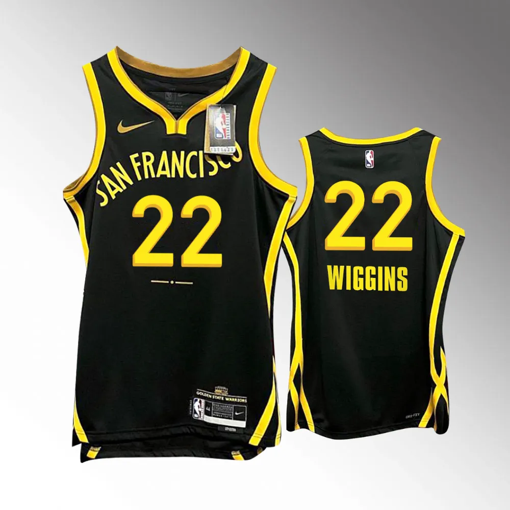 Andrew Wiggins #22 San Francisco Golden State Warriors 2023-24 City Edition Jersey - Black