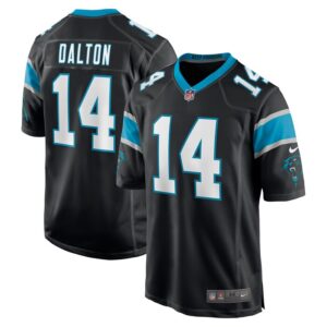 Andy Dalton Carolina Panthers Game Player Jersey - Black