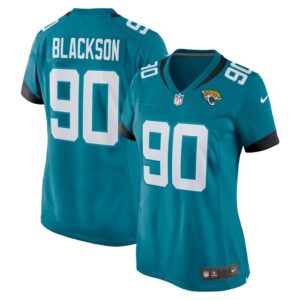 Angelo Blackson Jacksonville Jaguars Women Team Game Jersey - Teal