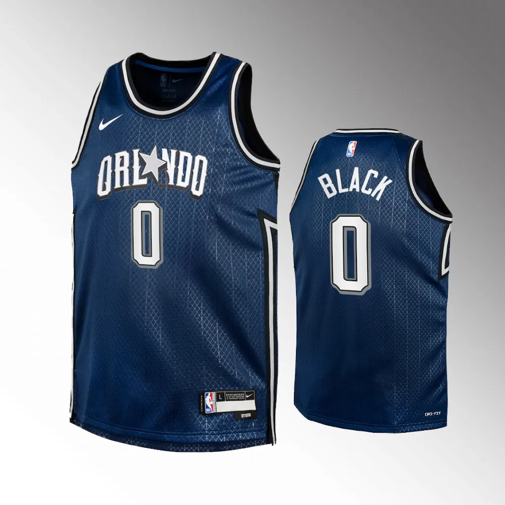 Anthony Black #0 Orlando Magic 2023-24 City Edition Navy Swingman Youth Jersey