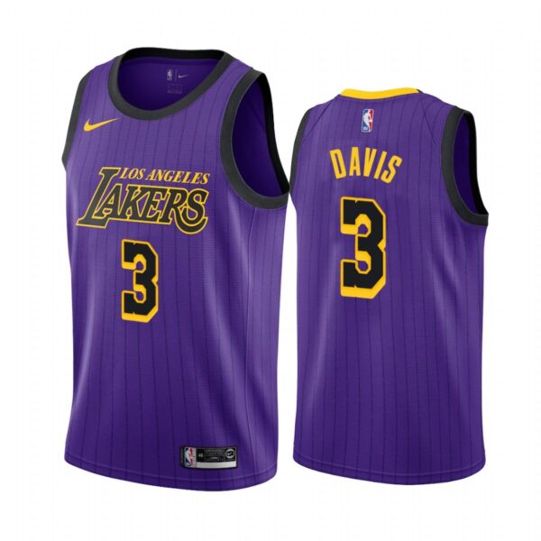 Anthony Davis Los Angeles Lakers #3 2019-20 City Men's Jersey - Purple