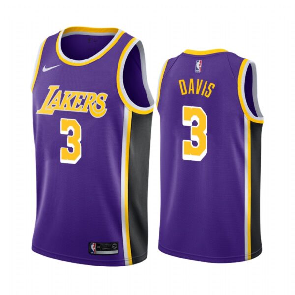 Anthony Davis Los Angeles Lakers #3 2019-20 Statement Men's Jersey - Purple