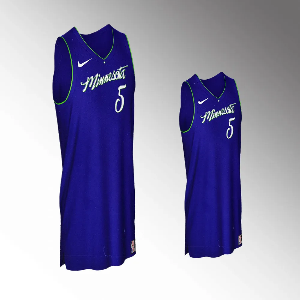 Anthony Edwards #5 Concept Series Minnesota Timberwolves 2023-24 City Edition Jersey - Blue