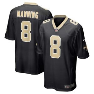 Archie Manning New Orleans Saints Retired Player Game Jersey - Black