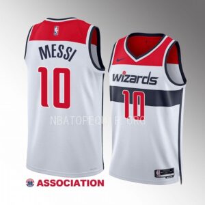 Argentina Lionel Messi Washington Wizards White Jersey #10 2022 FIFA Golden Ball