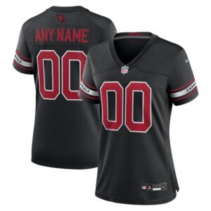 Arizona Cardinals Women Alternate Custom Game Jersey - Black