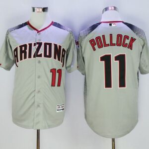 Arizona Diamondbacks #11 A. J. Pollock Gray/Brick Cool Base Stitched MLB Jersey