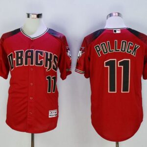 Arizona Diamondbacks #11 A. J. Pollock Red/Brick Cool Base Stitched MLB Jersey