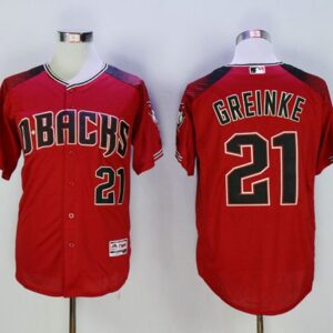 Arizona Diamondbacks #21 Zack Greinke Red/Brick Cool Base Stitched MLB Jersey