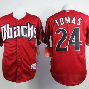 Arizona Diamondbacks #24 Yasmany Tomas Red Cool Base Stitched MLB Jersey