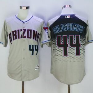 Arizona Diamondbacks #44 Paul Goldschmidt Gray/Capri Cool Base Stitched MLB Jersey