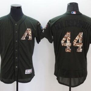 Arizona Diamondbacks #44 Paul Goldschmidt Green Flexbase Collection Salute to Service Stitched MLB Jersey