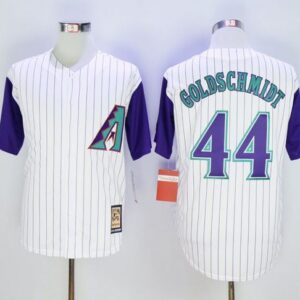 Arizona Diamondbacks #44 Paul Goldschmidt White Hall Of Fame Cool Base Stitched MLB Jersey