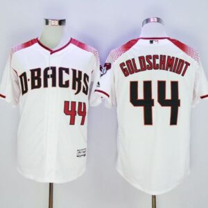 Arizona Diamondbacks #44 Paul Goldschmidt White/Brick Cool Base Stitched MLB Jersey