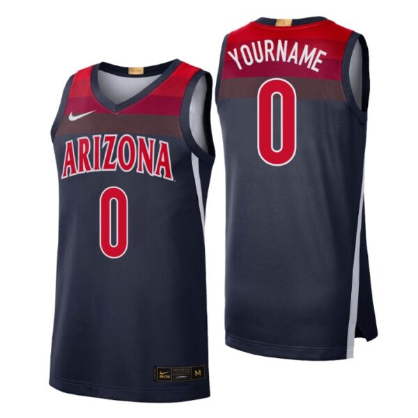 Arizona Wildcats College Basketball #0 Bennedict Mathurin Navy Jersey