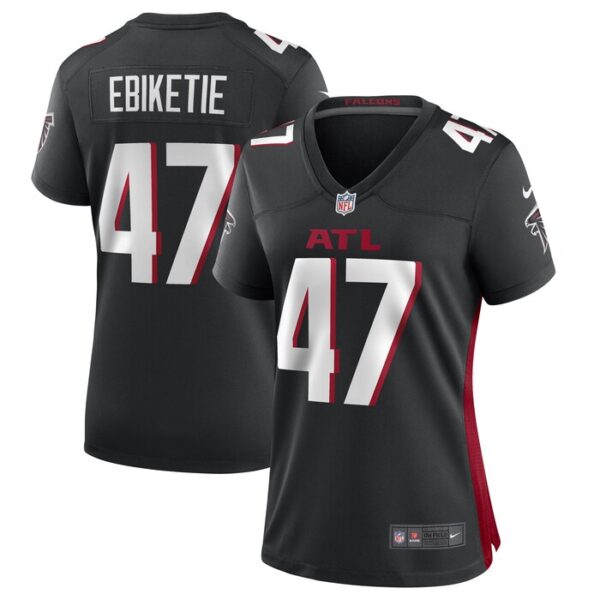 Arnold Ebiketie Atlanta Falcons Women Game Player Jersey - Black