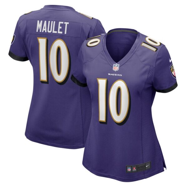 Arthur Maulet Baltimore Ravens Women Game Jersey - Purple