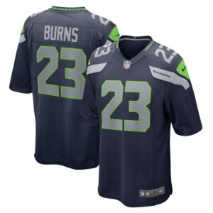 Artie Burns Seattle Seahawks Game Jersey - College Navy