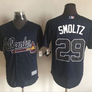 Atlanta Braves #29 John Smoltz Blue Cool Base Stitched MLB Jersey