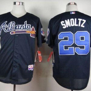 Atlanta Braves #29 John Smoltz Blue Cool Base Stitched MLB Jersey