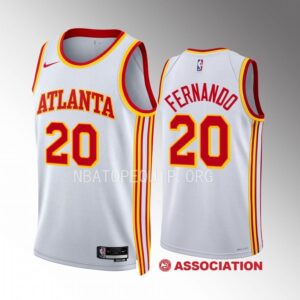 Atlanta Hawks Bruno Fernando 2022-23 Association Edition White #24 Jersey Swingman