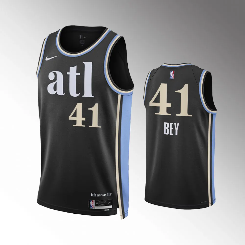 Atlanta Hawks City Edition Black 2023-24 #41 Saddiq Bey Jersey