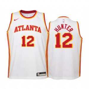 Atlanta Hawks De'andre Hunter 2020-21 Association Edition White Youth Jersey #12