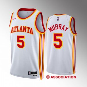 Atlanta Hawks Dejounte Murray 2022-23 Association Edition White #5 Jersey Swingman