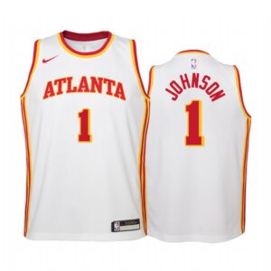 Atlanta Hawks Jalen Johnson Association Edition White Youth Jersey 2021 NBA Draft #1