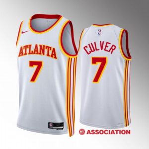 Atlanta Hawks Jarrett Culver 2022-23 Association Edition White #7 Jersey Swingman