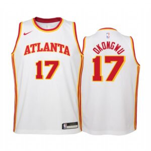 Atlanta Hawks Onyeka Okongwu 2020-21 Association Edition White Youth Jersey #17