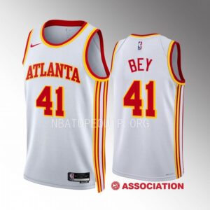 Atlanta Hawks Saddiq Bey 2022-23 Association Edition White #41 Jersey Swingman