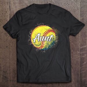 Aunt Baseball Softball Mothers Day T Shirt