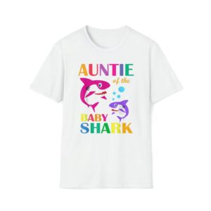 Auntie Of The Baby Birthday Shark Auntie Shark Mother's Day Unisex T-Shirt