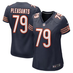 Austen Pleasants Chicago Bears Women Game Jersey - Navy