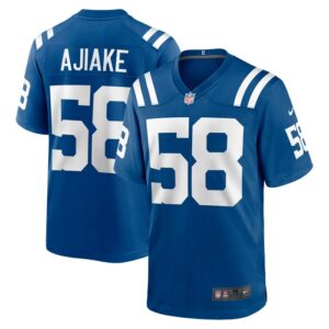 Austin Ajiake Indianapolis Colts Game Jersey - Royal