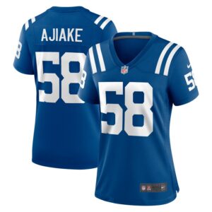 Austin Ajiake Indianapolis Colts Women Game Jersey - Royal