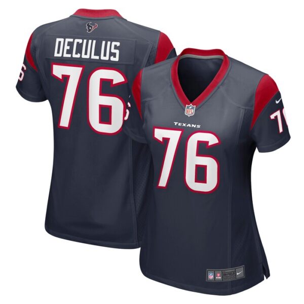 Austin Deculus Houston Texans Women Game Player Jersey - Navy