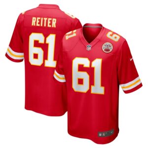 Austin Reiter Kansas City Chiefs Game Player Jersey - Red